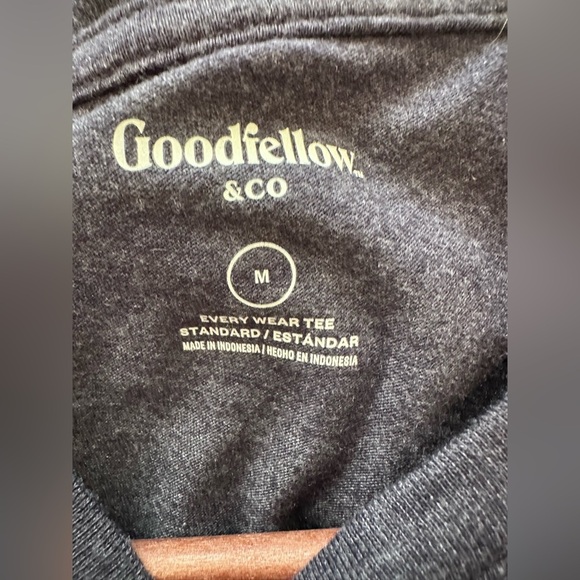 2 Men’s Basic T shirts (1) Navy and (1) Mauve Goodfellow & Co, size Medium - Picture 6 of 10